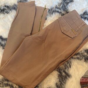 Michael Kors Tan Skinny Pants